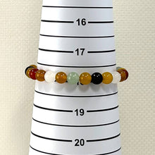 Load image into Gallery viewer, 8mm Multicolor Agate Stretch Beaded Bracelet