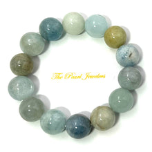 Load image into Gallery viewer, 14mm Multicolor Aquamarine Beads Stretchy Bracelet