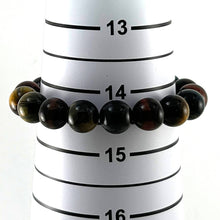 Load image into Gallery viewer, 10mm Multicolor Tiger Eye Gemstone Stretch Bracelet