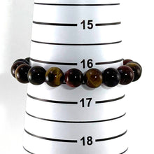 Load image into Gallery viewer, 10mm Multicolor Tiger Eye Gemstone Stretch Bracelet