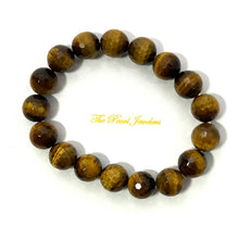Load image into Gallery viewer, 10mm Faceted Golden Tiger Eye Beads Stretchy Bracelet