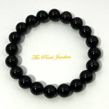 Load image into Gallery viewer, 10mm Black Obsidian Gemstone Stretch Bracelet