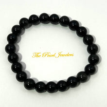 Load image into Gallery viewer, 8mm Black Obsidian Gemstone Stretch Bracelet