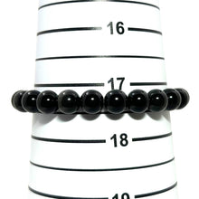 Load image into Gallery viewer, 8mm Black Obsidian Gemstone Stretch Bracelet