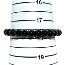Load image into Gallery viewer, 8mm Black Obsidian Gemstone Stretch Bracelet