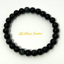 Load image into Gallery viewer, 8mm Black Obsidian Gemstone Stretch Bracelet