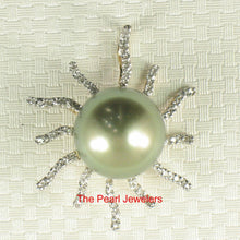 Load image into Gallery viewer, 14k Yellow Gold &amp; 42-Diamond Tahitian Ocean Sun Ray Pendant