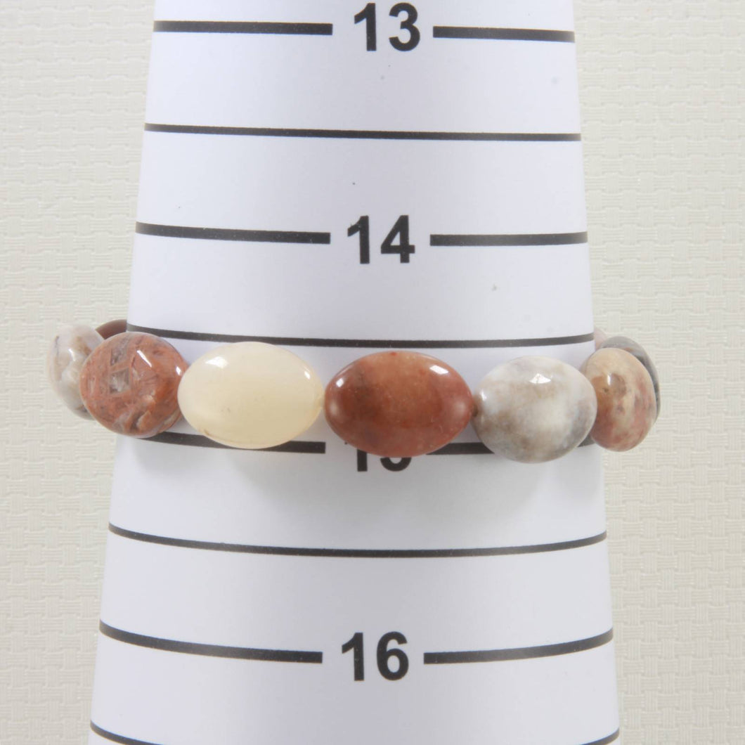 10x14mm Oval Multi-Color Agate Endless Bracelet