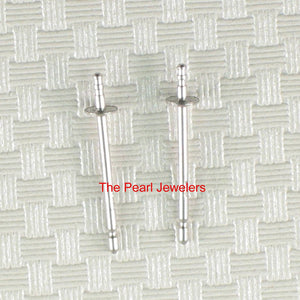 Pair of 14K Solid Yellow or White Gold Post Findings for Stud Earrings