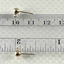Load image into Gallery viewer, 4mm Ball 14K Yellow Gold Post Earrings Finding Perfect For DIY