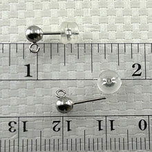 Load image into Gallery viewer, P1504W-1602-14K-White-Gold-4mm-Ball-Stud-Earrings-Finding-Perfect-For-DIY