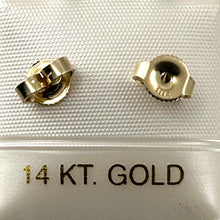 Load image into Gallery viewer, P1548-Pair-14k-Gold-Earrings-Backing-Good-for-Stud-Earrings-DIY