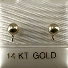 Load image into Gallery viewer, P1566-14K-Yellow-Gold-4mm-Ball-Stud-Earrings-Finding-Perfect-For-DIY