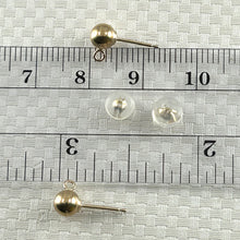 Load image into Gallery viewer, P1591-1602-14K-Yellow-Gold-5mm-Ball-Stud-Earrings-Finding-Perfect-For-DIY