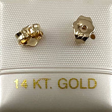 Load image into Gallery viewer, Pair of 14K Yellow Gold 5.9mm Ear Backs for Stud Earrings