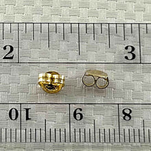 Load image into Gallery viewer, Pair of 14K Yellow Gold 5.8mm Ear Backs for Stud Earrings