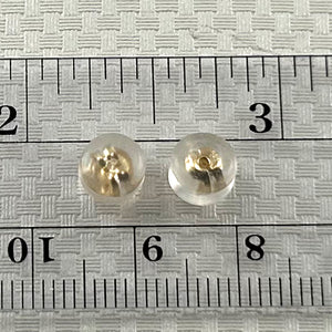 P1601-Pair-14k-Gold-Silicon-Earrings-Backing-Good-for-Stud-Earrings-DIY