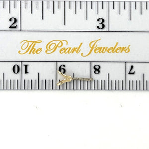 P1605 RABBIT-EAR V SHAPED SOLID GOLD SCREW NEEDLE BAIL FINDINGS DIY