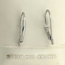 Load image into Gallery viewer, Pair of Rhodium Over Sterling Silver .925 Plain Leverback Findings