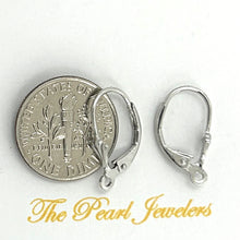 Load image into Gallery viewer, PS019 Rhodium Over Silver 925 Fleur De Lis Leverback with Ring Finding for Earrings