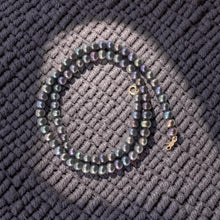 Load image into Gallery viewer, Double Strand Peacock Pearl Necklace with 14K White Gold Clasp