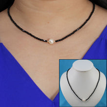 Load image into Gallery viewer, Black Onyx &amp; Pearl Necklace with 14K Gold Beads