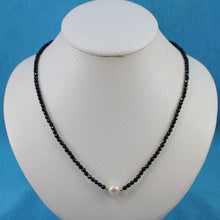 Load image into Gallery viewer, Black Onyx &amp; Pearl Necklace with 14K Gold Beads