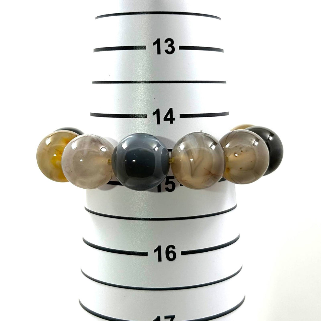 16mm Persian Gulf Agate Beads Stretchy Bracelet