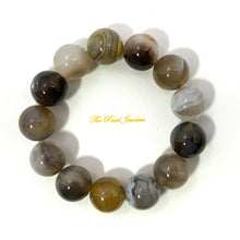 Load image into Gallery viewer, 16mm Persian Gulf Agate Beads Stretchy Bracelet