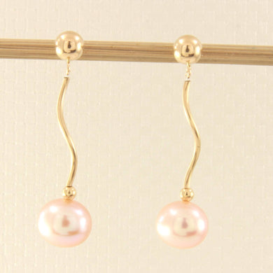 Pink-Cultured-Pearl-14k-Yellow-Gold-Spiral-Tube-Dangle-Earrings-1015342