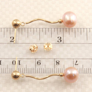 Pink-Cultured-Pearl-14k-Yellow-Gold-Spiral-Tube-Dangle-Earrings-1015342