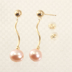 Pink-Cultured-Pearl-14k-Yellow-Gold-Spiral-Tube-Dangle-Earrings-1015342