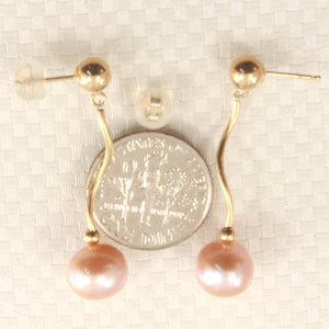 Pink-Cultured-Pearl-14k-Yellow-Gold-Spiral-Tube-Dangle-Earrings-1015342
