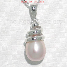 Load image into Gallery viewer, Pink Cultured Pearl Pendant – 14k White Gold Cone Bail