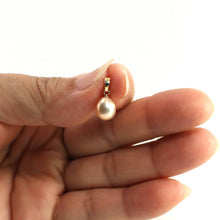 Load image into Gallery viewer, AAA Pink Freshwater Pearl Pendant – 14k Yellow Gold + Box Chain