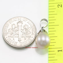 Load image into Gallery viewer, Pink Pearl Pendant – 14k White Gold Claw Bail