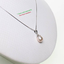 Load image into Gallery viewer, Pink Pearl Pendant – 14k White Gold Claw Bail