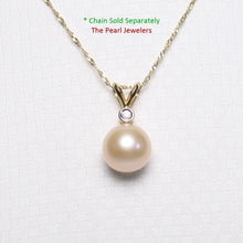 Load image into Gallery viewer, Pink Pearl Pendant – 14k Yellow Gold with Diamond Bail
