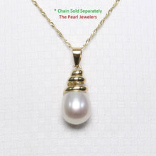 Load image into Gallery viewer, Pink Pearl Pendant – 14k Yellow Gold Cone Bail