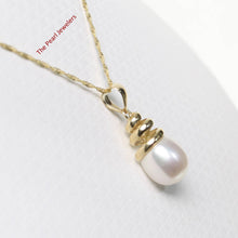 Load image into Gallery viewer, Pink Pearl Pendant – 14k Yellow Gold Cone Bail