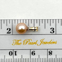 Load image into Gallery viewer, Pink Pearl Pendant – 14k Yellow Gold Mini Drop