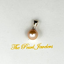 Load image into Gallery viewer, Pink Pearl Pendant – 14k Yellow Gold Mini Drop