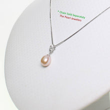 Load image into Gallery viewer, Pink Pearl Plumeria Pendant – 14k White Gold Hawaiian Style