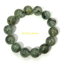 Load image into Gallery viewer, 14mm Prehnite Gemstone Stretch Bracelet