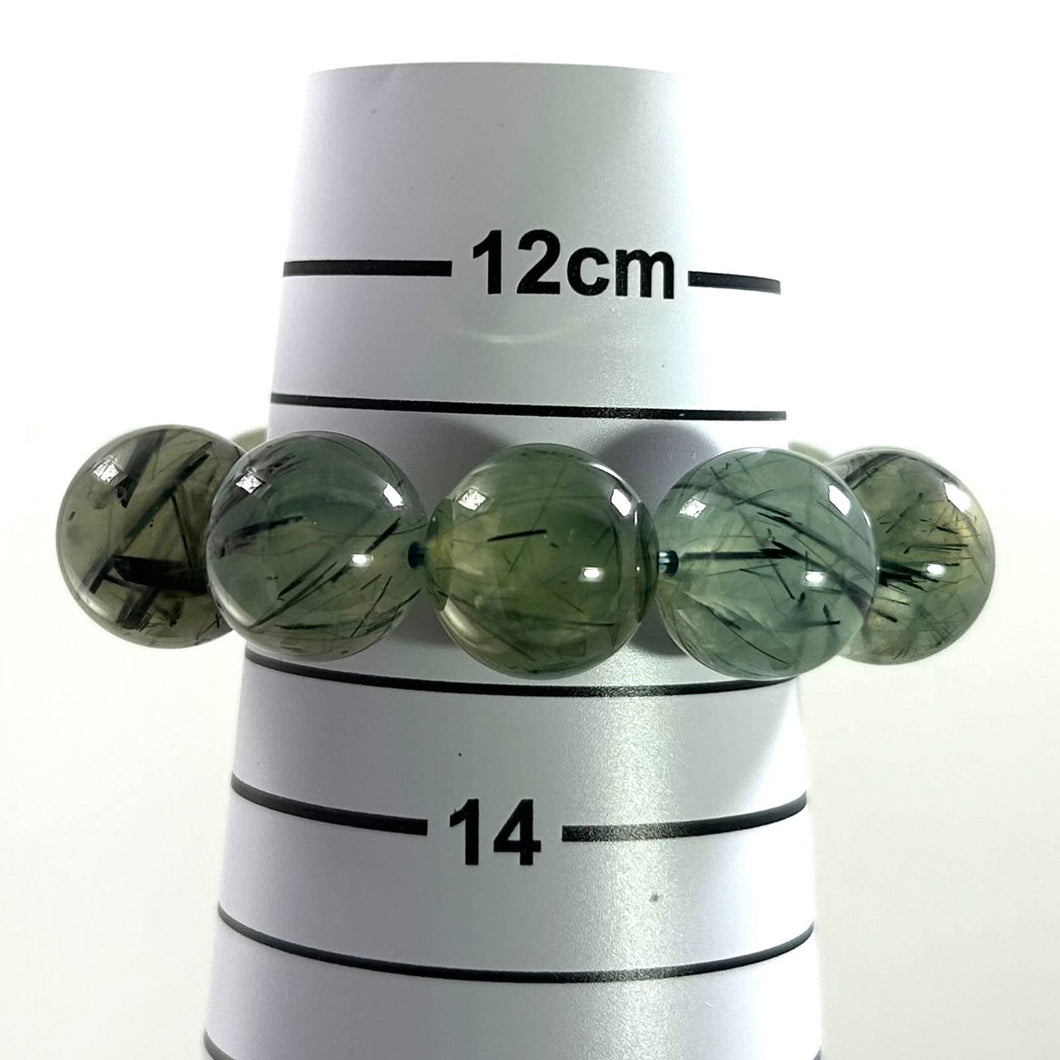 16mm Prehnite Gemstone Stretch Bracelet