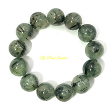 Load image into Gallery viewer, 16mm Prehnite Gemstone Stretch Bracelet