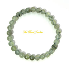 Load image into Gallery viewer, 7mm Prehnite Crystal Gemstone Stretch Bracelet