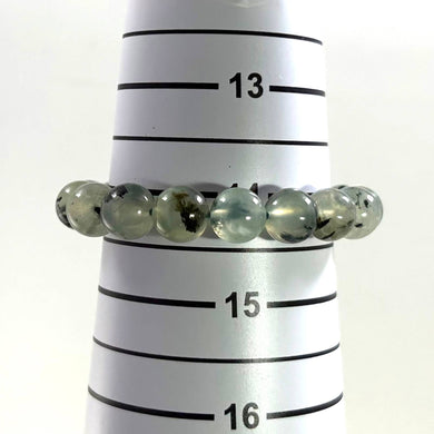 10mm Prehnite Crystal Gemstone Stretch Bracelet