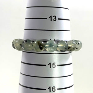 10mm Prehnite Crystal Gemstone Stretch Bracelet