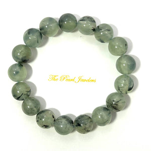10mm Prehnite Crystal Gemstone Stretch Bracelet